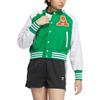 Adidas Originals Color Block Striped Retro Sports Zip Jacket Women Jackets Green IU4769