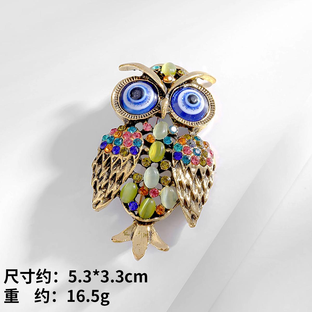 

Высококачественная маленькая булавка в виде животного, брошь в виде совы в стиле ретро с бриллиантами, французские ювелирные изделия высокого класса