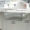 Under-Desk Drawer Organizer - Lightweight PET Storage Box for Office and Student Desks, Wall-Mounted Design