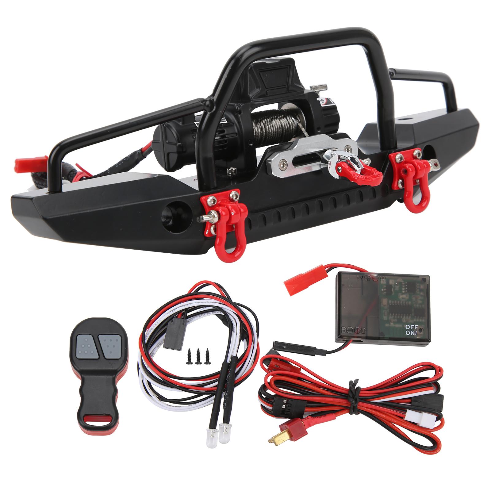 

RC передній бампер з алюмінієвого сплаву з дистанційним керуванням лебідки для Traxxas TRX4 Axial SCX10 110 автомобіля RC