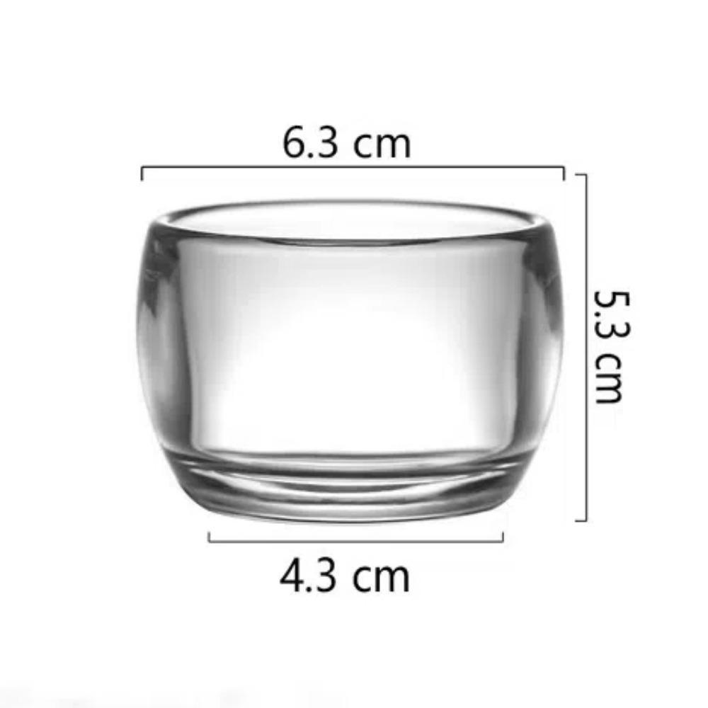 6pcs Exquisite 80ml Tea Cup Transparent Glass Water Cup Heat-resistant Drinking Wine Glass Tea Utensils