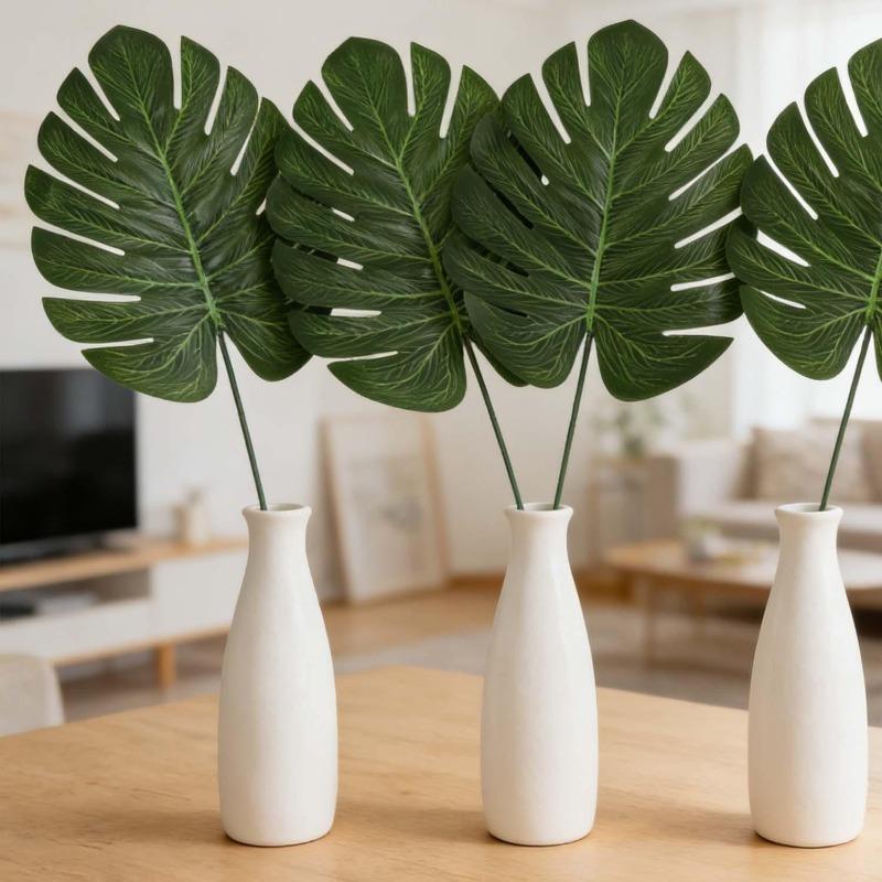 Artificial Monstera Leaves Tropical Monstera Leaves Simulation Bouquet Leaf Wedding Party Decoration Home Garden Fake Leaves