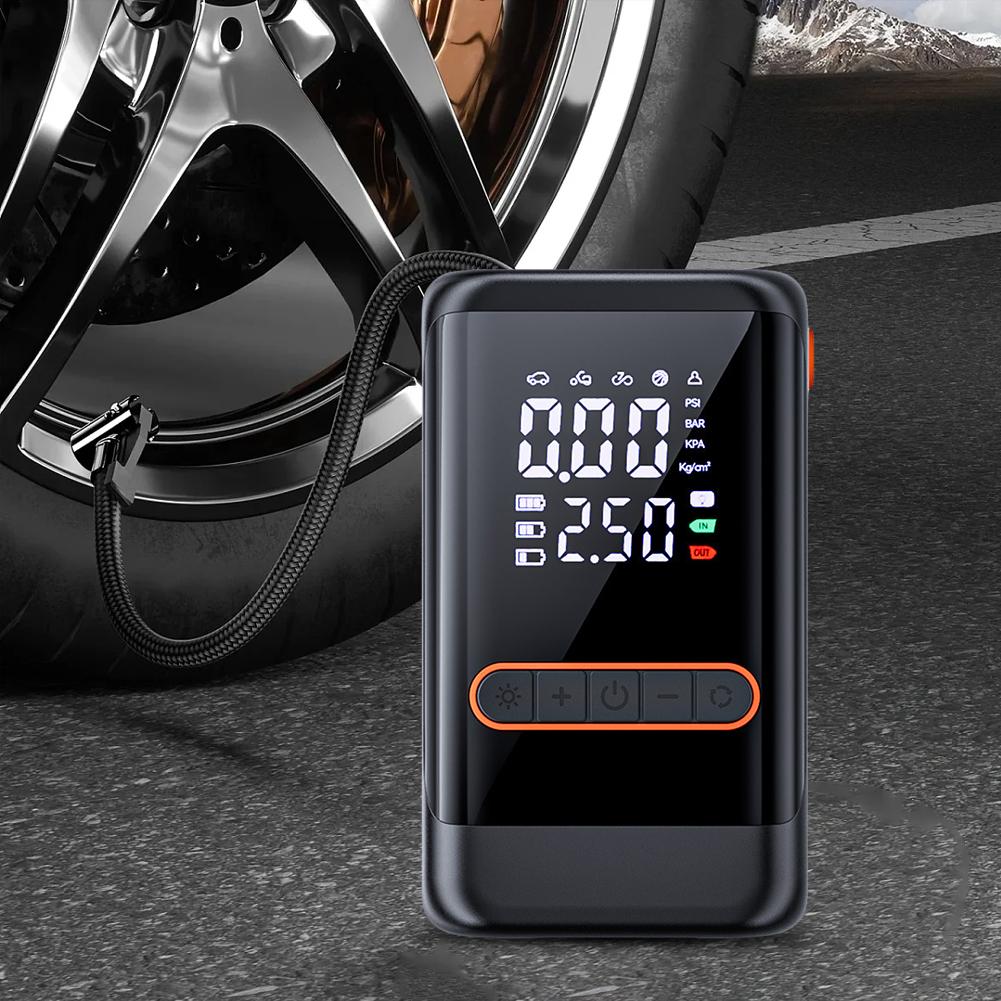 Portable Air Compressor USB Rechargeable Wireless Tire Inflator High Pressure Air Pump Motorcycle Inflation Accessories