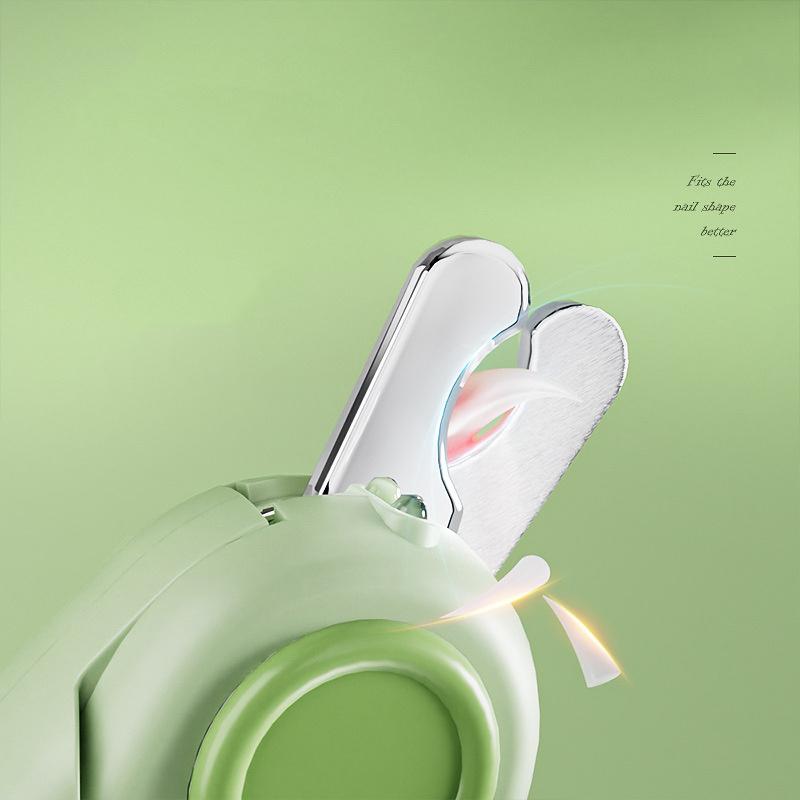 Pet Nail Trimmer Lighted Dog Nail Trimmers File Sharpening Pet Dog Nail Grinder Trimmers Transparent Baffle Return
