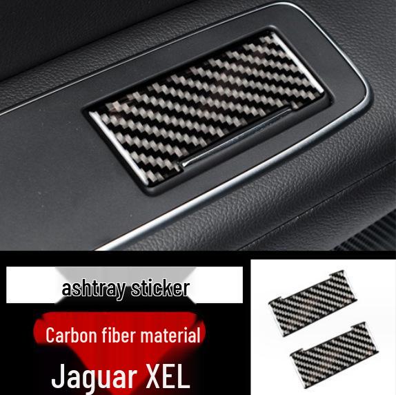 Jaguar F-PACE Carbon Fiber Interior Console & Cup Holder Decorative Sticker