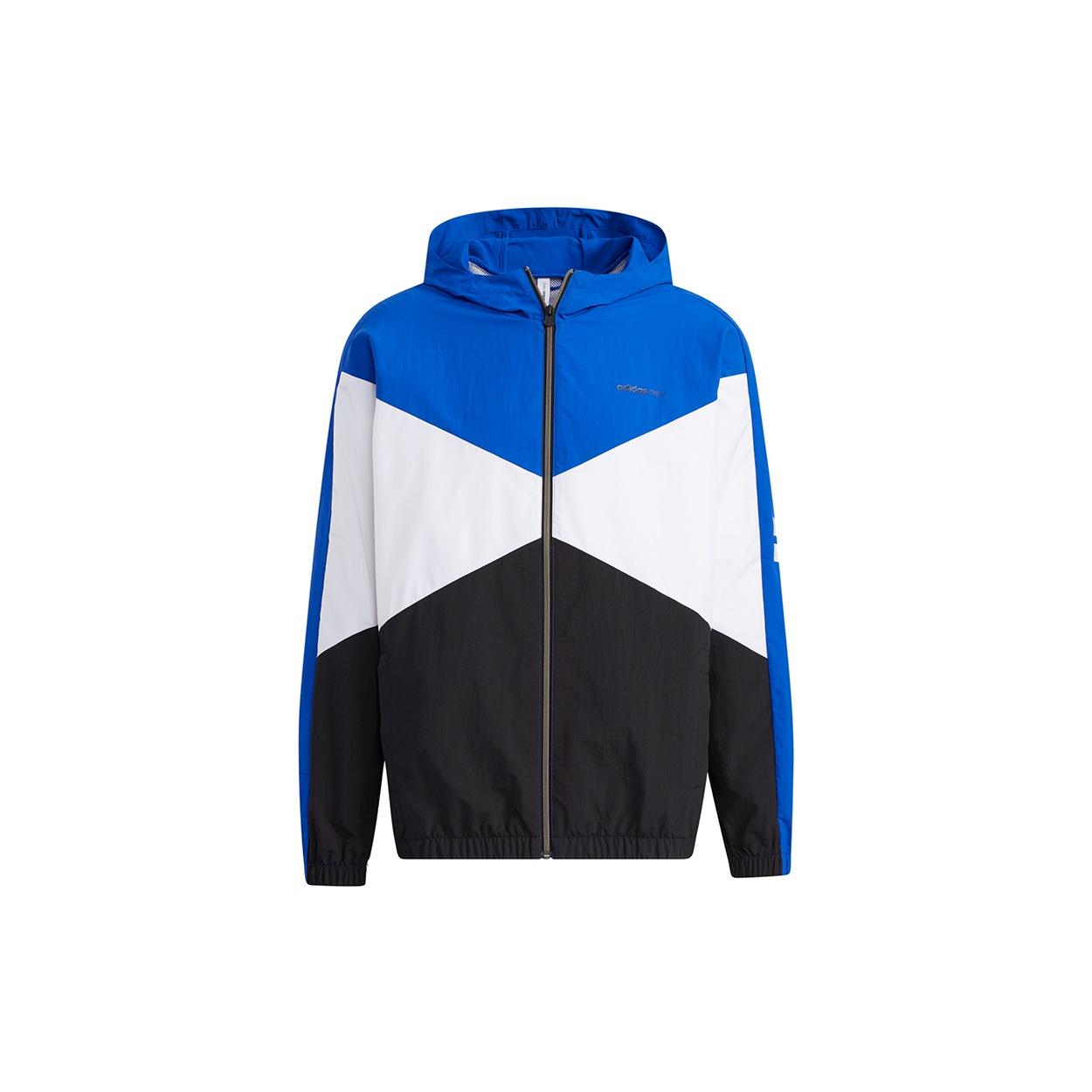 adidas neo M Cs Cb Wb Logo Embroidered Splicing Contrasting Colors Hooded Jacket Blue Men s GP5687 M