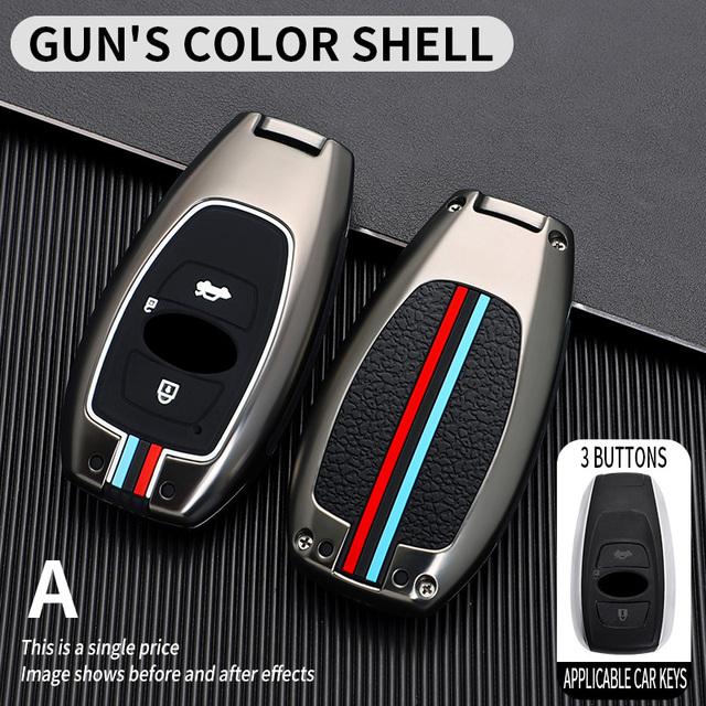 

Чехол для автомобильного ключа из цинкового сплава для Subaru Legacy XV Forester Outback BRZ SIT, аксессуары, защитный чехол для автомобильного дистанционного ключа зелёный