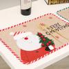 Christmas table mat decoration household goods cartoon elderly linen placemat atmosphere arrangement gift ornament