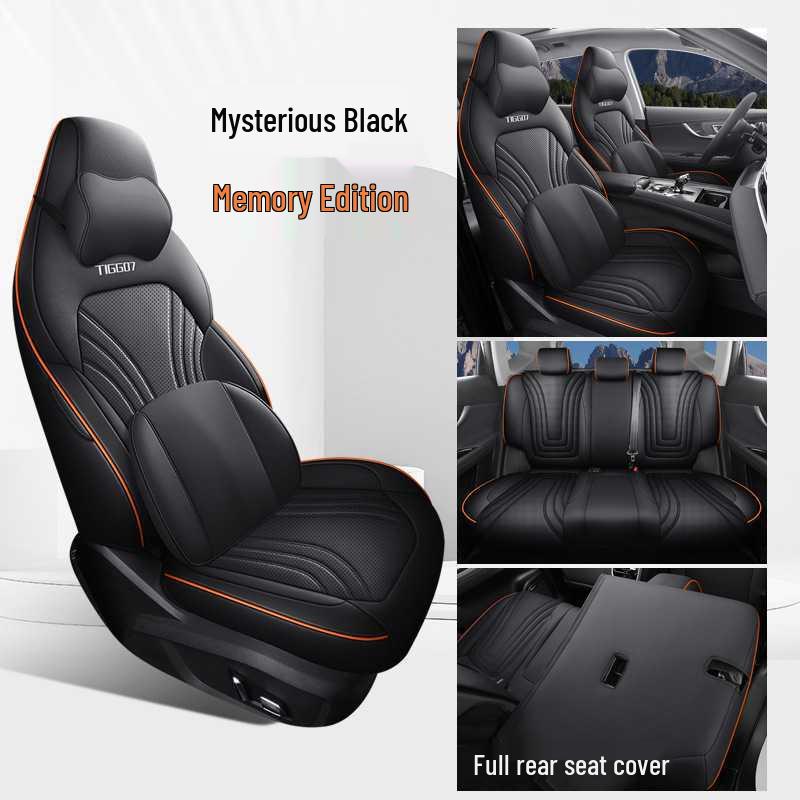 Breathable Perforated Leather Seat Cover for 2023-2026 Chery Tiggo 7 PLUS