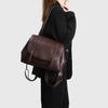 New stylish commuter handbag for women, niche large-capacity vintage messenger bag, high-end tote backpack