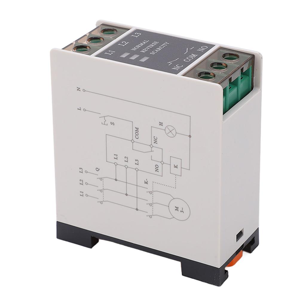 AC Relay PC Flame Retardant Rail Installation Phase Sequence Phase Loss Relay 220‑440VAC