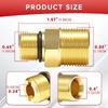 2Pcs Aluminum Water Outlet Fittings With O Rings Seals Water Outlet Fitting For High Pressure Washing Pumps Connection