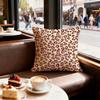 Leopard print pattern Cushion Cover Set of  Short Plush Pillow Covers for Sofa Soft  Cushion Case