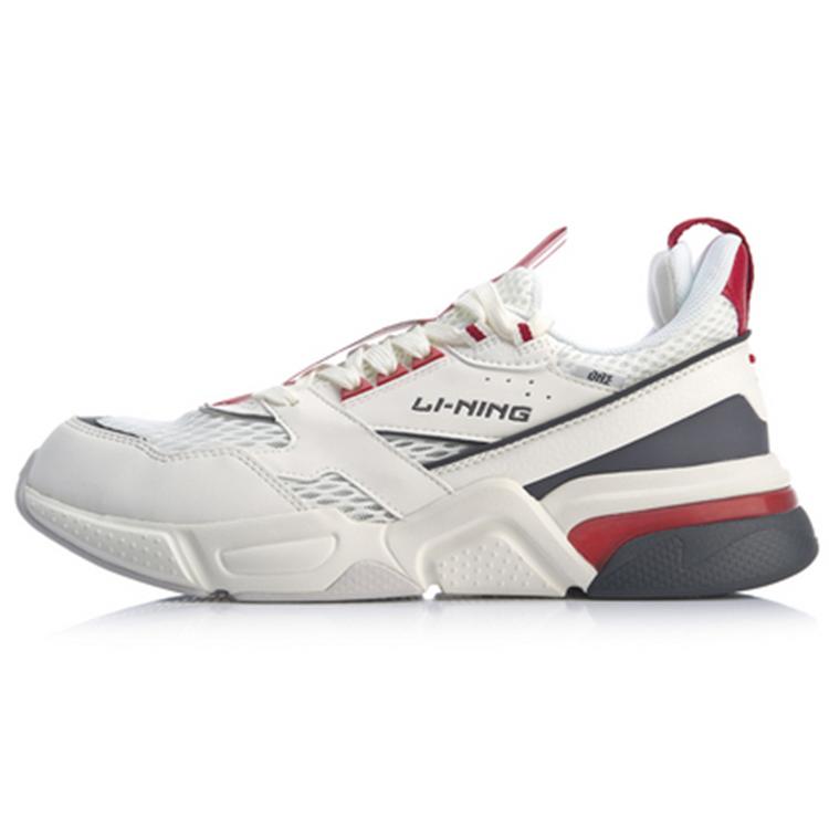 Li Ning Journey Abrasion Resistant Breathable Low top Sports Casual Shoes Men's Mist White AGCP061-2
