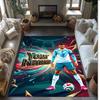Cristiano Ronaldo Bedruckter Kristall-Samt-Teppich Rutschfester Kristall-Samt-Teppich für Sofa Schlafzimmer Innenbereich Heimdekoration
