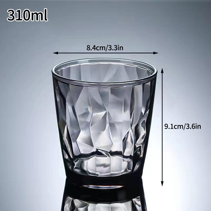 210/310ML Plastic Drinking Glasses Reusable Water Drinking Cup Shatterproof Wine Champagne Glasses for Home Bar Wedding Party