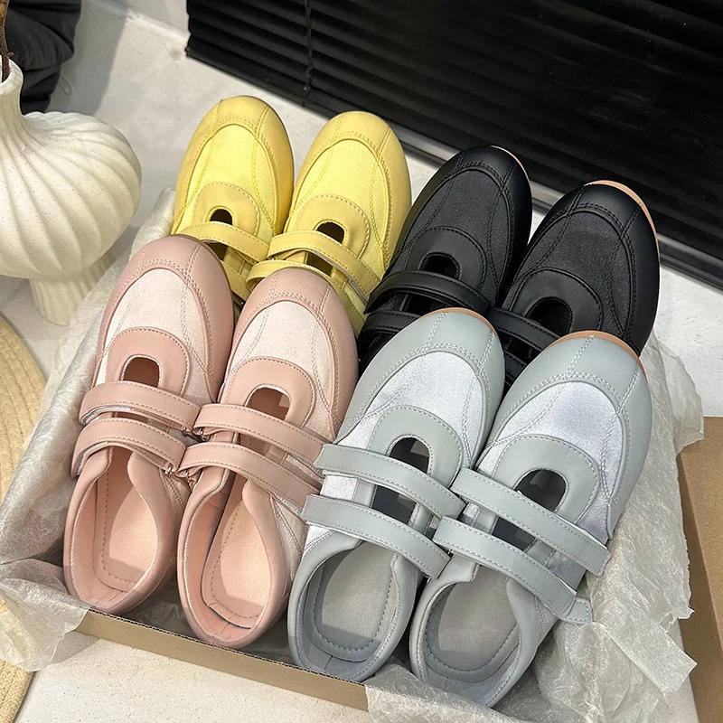 Damen Gelb Mary Janes Sommerschuhe Freizeitsneaker Schuhe Neue Elegante Loafer Kleiderschuhe Damenschuhe Ballettschuhe Zapatos De Mujer