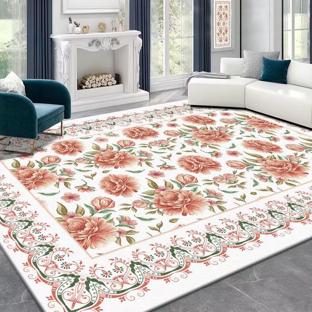 Koberec do obývacího pokoje nový světlý luxusní vysoce smyslový ložnice mycí plech ubrousek krém vítr imitace kašmíru velká plocha rohožka