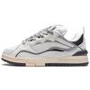 Li Ning Wave Golden Slip Resistant Cushioning Abrasion Resistant Lightweight Low Top Skateboard Shoes Men's White Gray AECS073-1