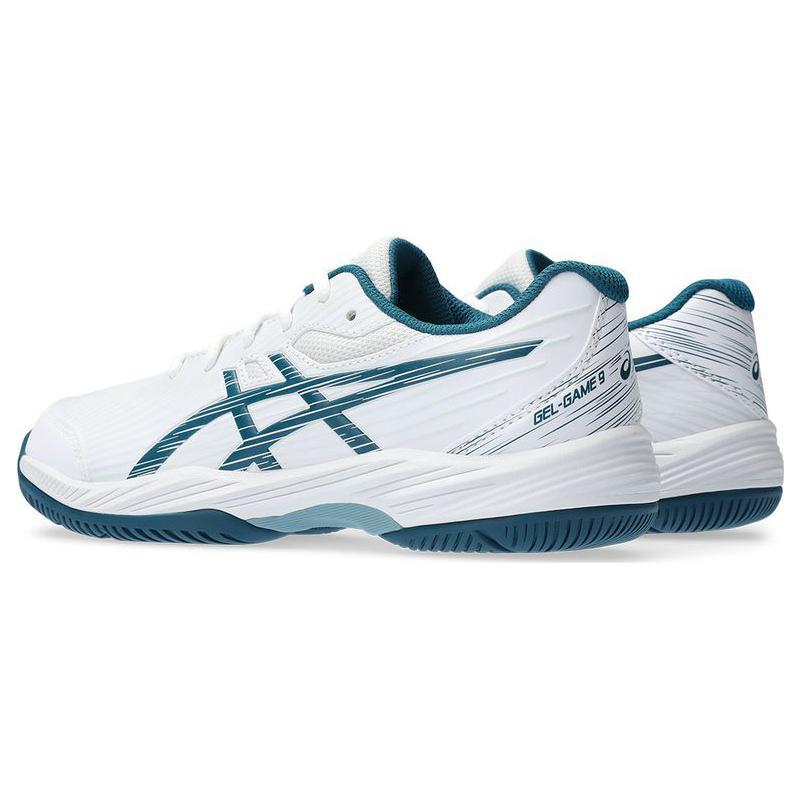 Asics Gel Game 9 GS Low Top Kids' Shoes White Blue Unisex 1044A052-102