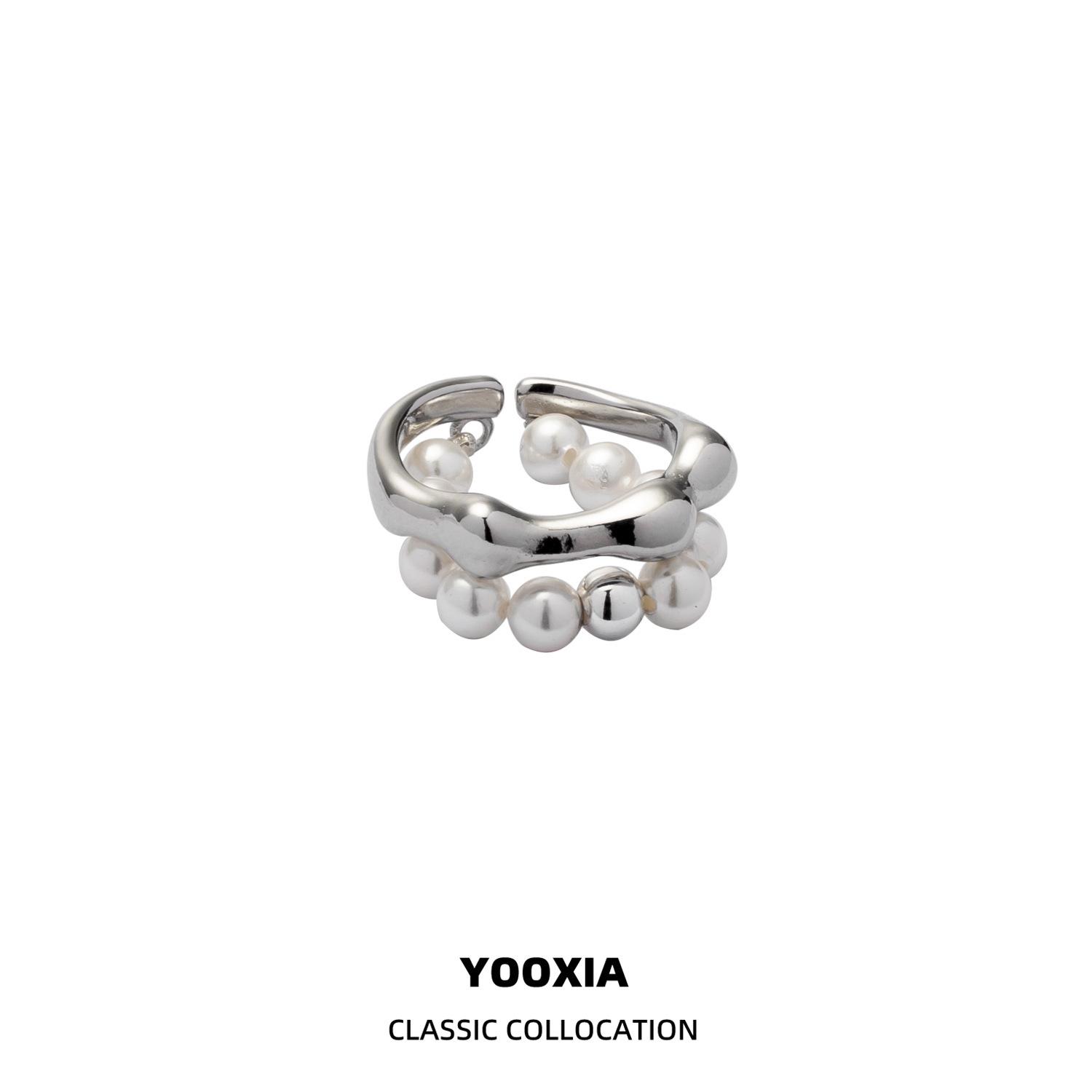Korean Style Pearl Tassel Adjustable Ring for Women – Fashionable  Elegant Trendy Design