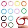 Colored Zinc Alloy Enamel O-Ring Keychain Bag Accessory