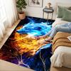 Fire Wolf Living Room Nonslip Area Rug Soft Carpet For Bedroom Game Playroom Sofa Office Home Decor Doormat Christmas Gift C9302152