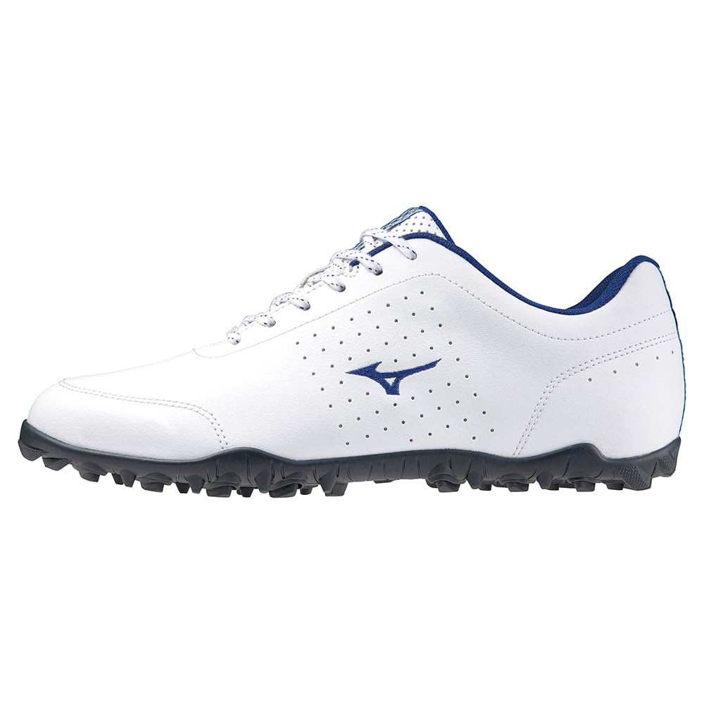Golf Shoes Wide Style Light Waterproof Cm 4E [Mizuno] Men's White/Blue 27.0