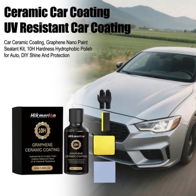 Auto Keramikbeschichtung Graphen Nano Lackversiegelung Kit 10H Härte Hydrophob Polieren