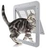 Automatic Pet Dog Home Screen Door Lockable Sliding Screen Door Magnetic with Magnetic Flap Car Doors 4 Ways Lockable Pet Gate