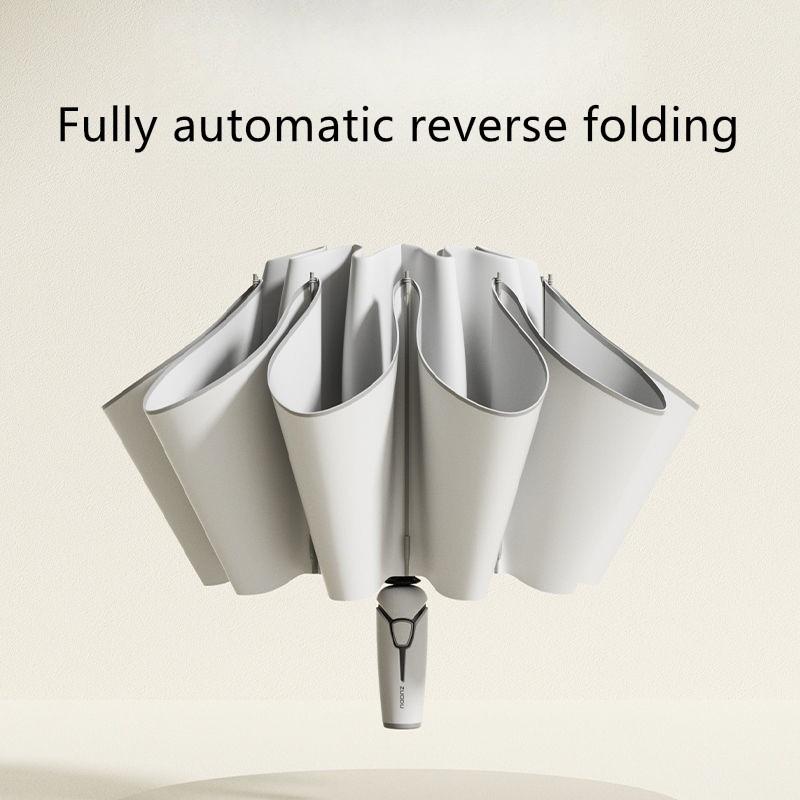 10 Bone Fully Automatic Reverse Umbrella Large Reinforced Thickened Folding Sunny And Rainy Dual-use Durable Umbrella