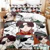Kawaii Hayato Suou Bedding Set Single Twin Full Queen King Size Bed Set Adult Kid Bedroom Duvetcover Sets 3D Anime Bed Sheet Set