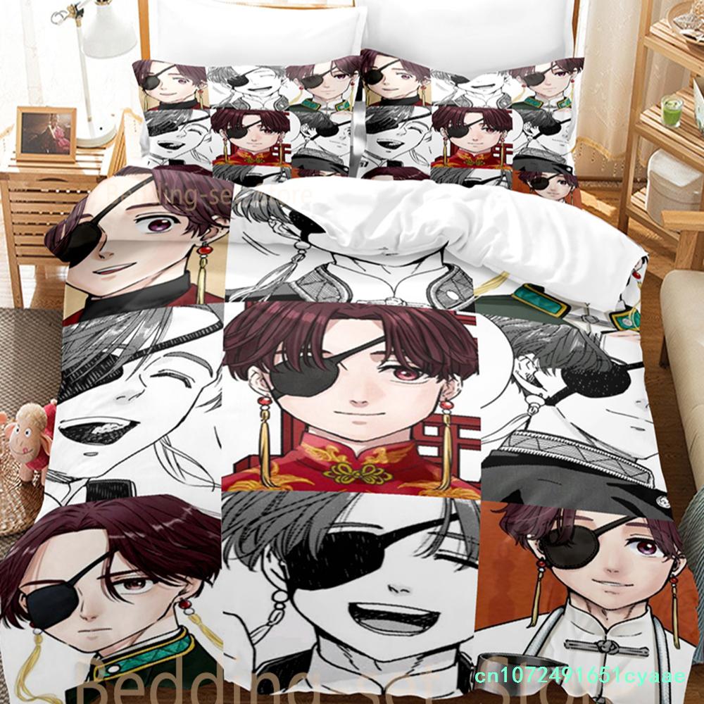 Kawaii Hayato Suou Bedding Set Single Twin Full Queen King Size Bed Set Adult Kid Bedroom Duvetcover Sets 3D Anime Bed Sheet Set