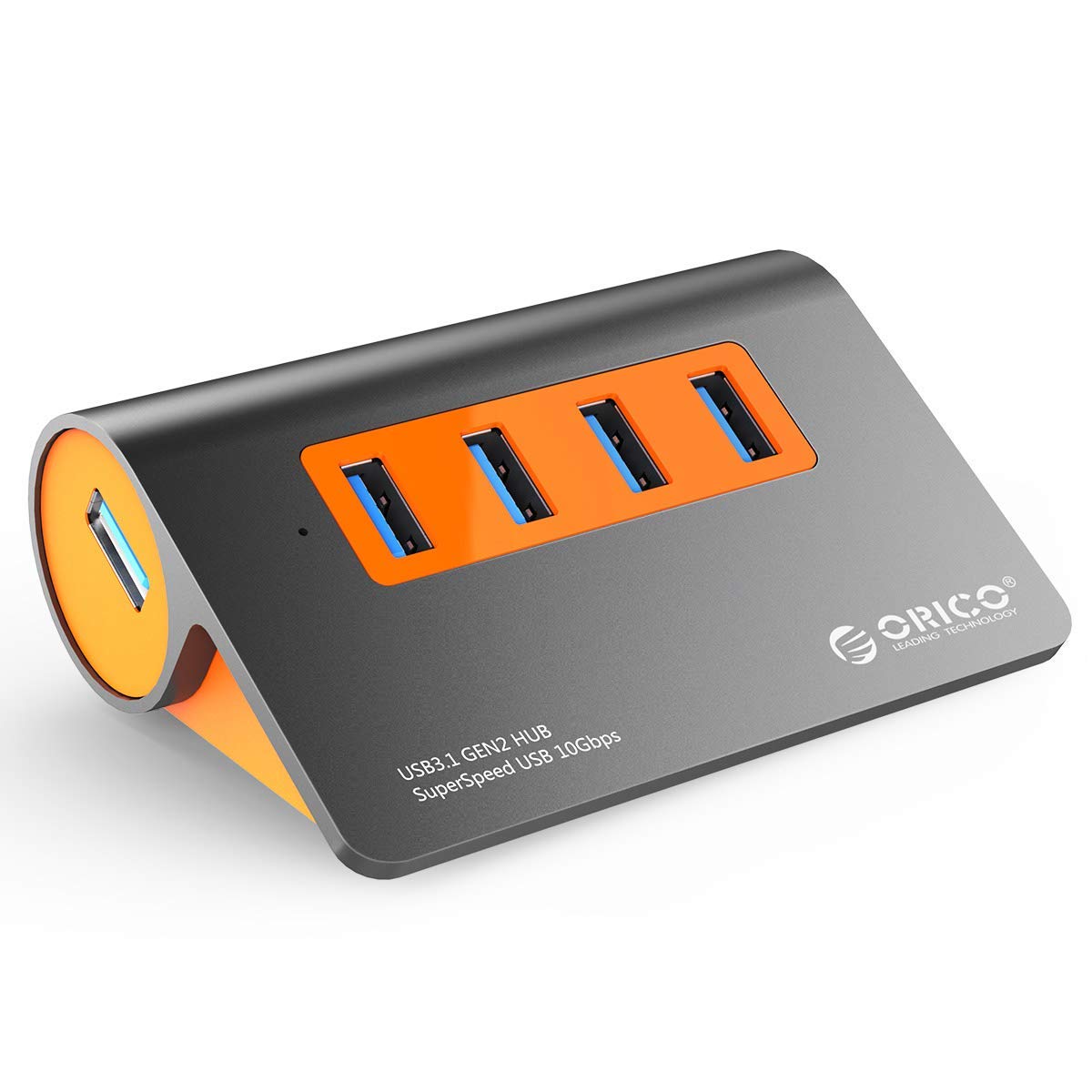

ORICO USB Gen2 12V 2A Power 1m USB OTG High Heat 3.1 Hub, 4-Port, Adapter, Cable, Support, Dissipation, Aluminum, M3H4-G2 (10Gbps High-Speed Transfer)