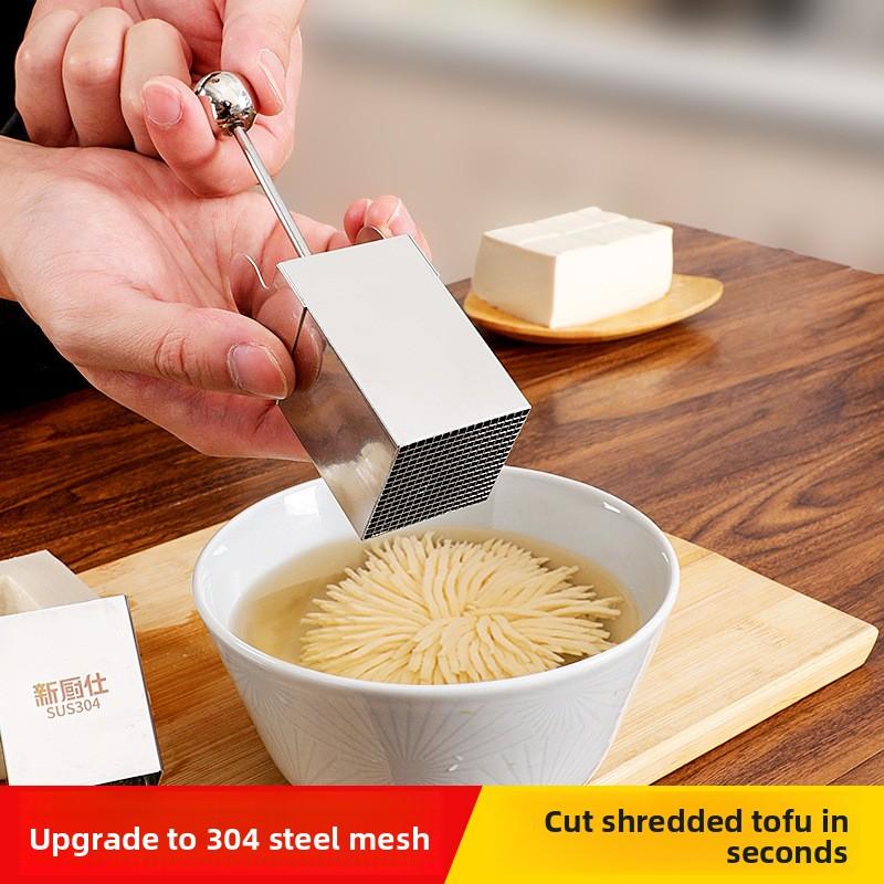 1KS Nerezový krájač na tofu Krájanie tofu Kvetinová forma na krájanie Krájač na tofu Kuchynská pomôcka