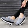 Cow Suede Slip-on Loafers Women Fashion Platform Shoes Non-slip Walking Rocker Shoes Elegant Mother Shoes