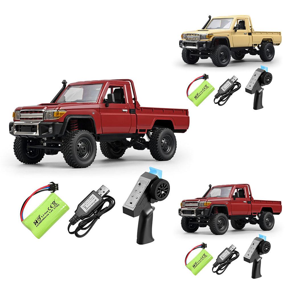 MN82 1:Carro RC 1/12 Escala Completa 2.4G 4WD Controle Remoto Veículo Off-Road Com Motor 280 Para Meninos Meninas Aniversário Natal Ano Novo Presentes