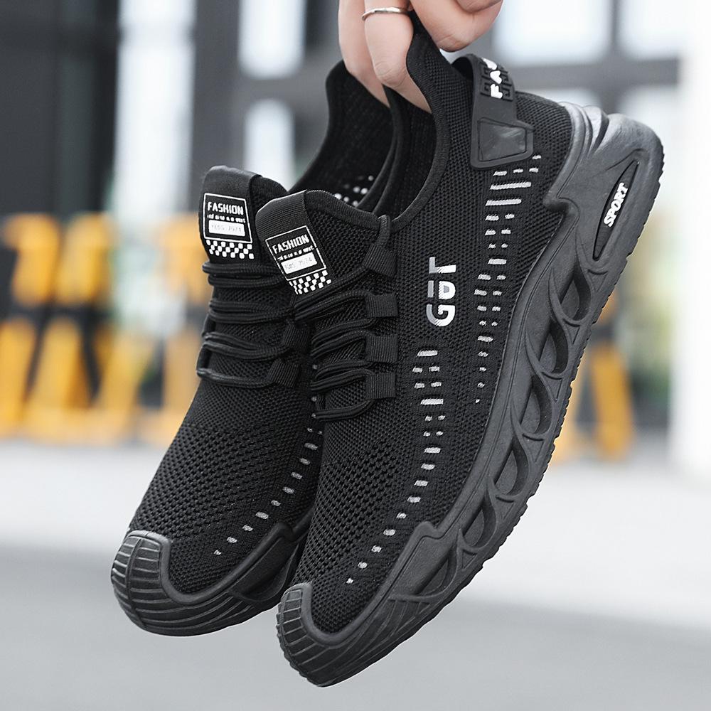 

Men s Summer Fly Knit Mesh Breathable Casual Loafers - Trendy Hollow Design 40