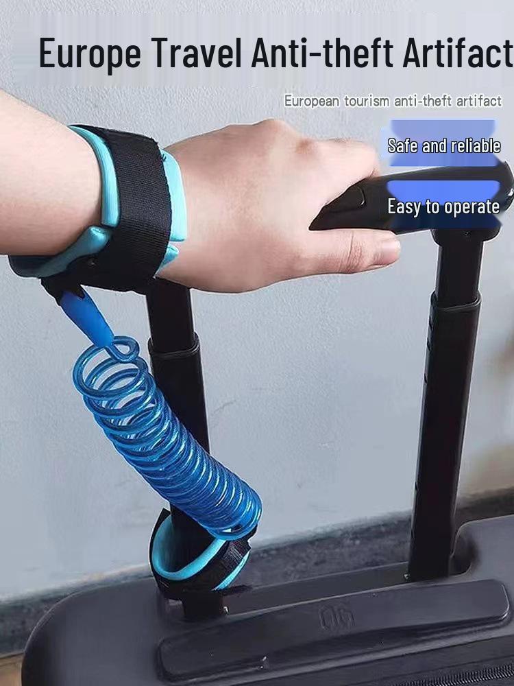 Europe Anti-theft Retractable Luggage Tow Rope for Travel
