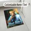 Personalized Crystal Velvet Carpet,Eminem Custom Printed Name, Plush Area Rug For Home Indoor Decor