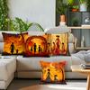 African-Style Art Pillowcase Bedroom Sofa Cushion Cover 100% Polyester Living Room Cushion Pillowcase Home Comfortable Decor