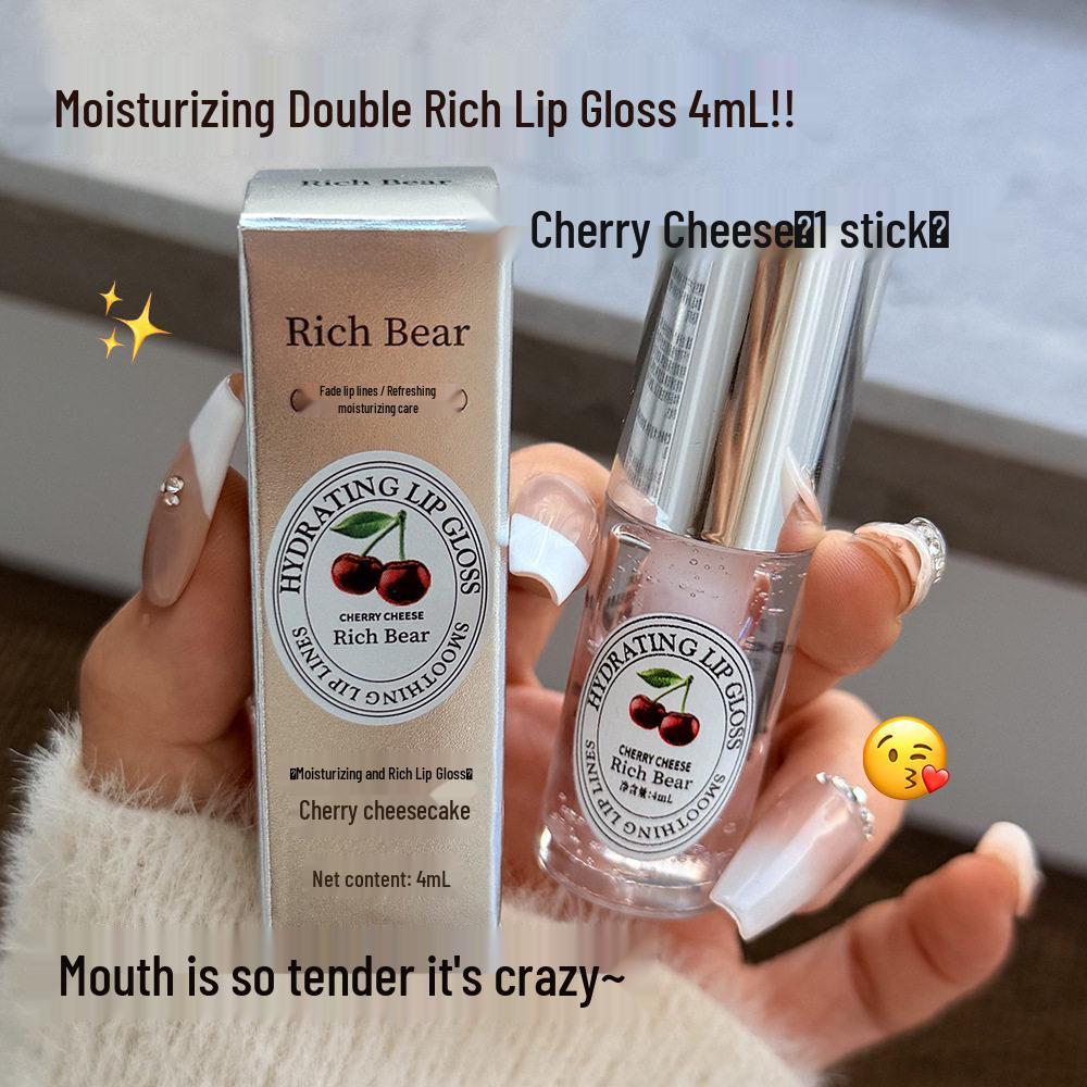 RICH BEAR Fig Vanilla Coconut Scent Lip Oil: Hydrating, Moisturizing, Nourishing Gloss & Balm