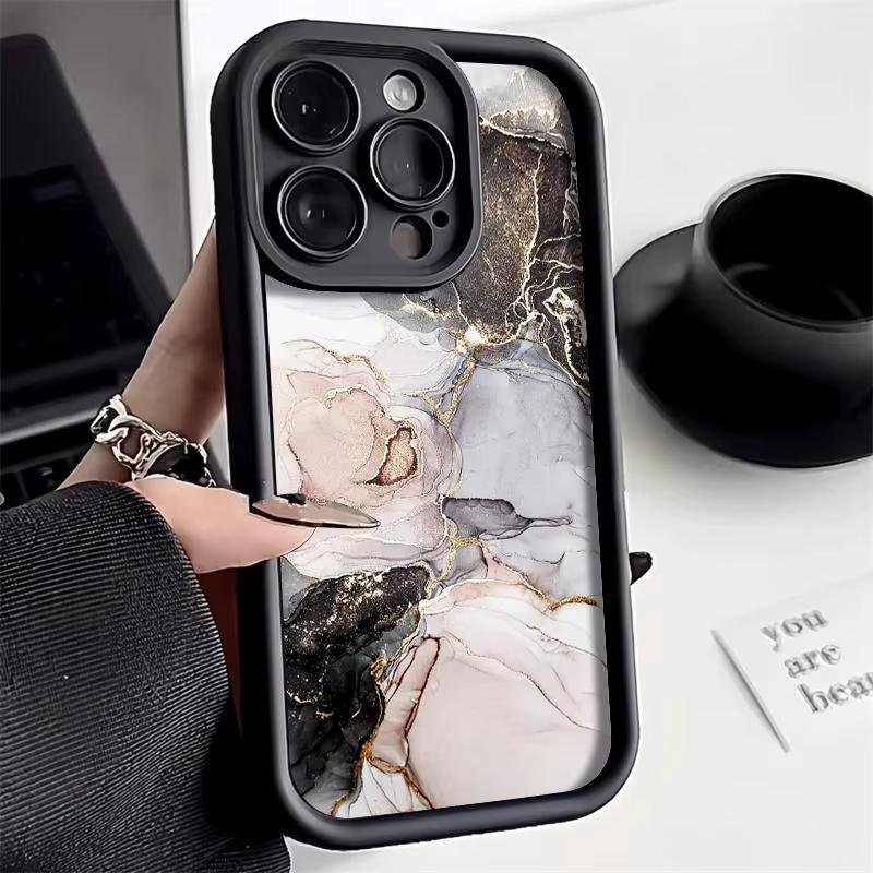 

Colorful Marble Phone Case For iPhone 17 Pro 16 15 14 13 12 11 Pro Max XS XR 17 Air 16E Soft Silicone Cover iPhone 15