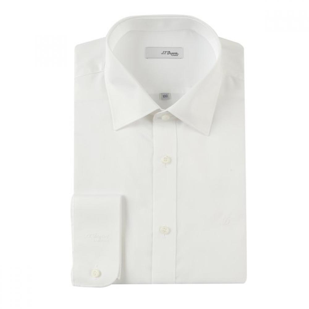 

S.t. Dupont Slim Fit Cotton Blend Long Sleeve Shirt Se4fm21ls361swh 105