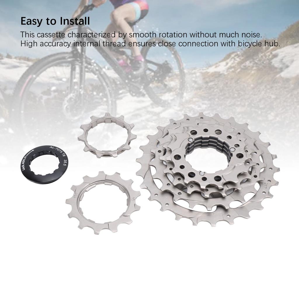6 Speed Bike Cassette Sprocket Bicycle Cassette Flywheel Replacement Cycling Accessories for Brompton