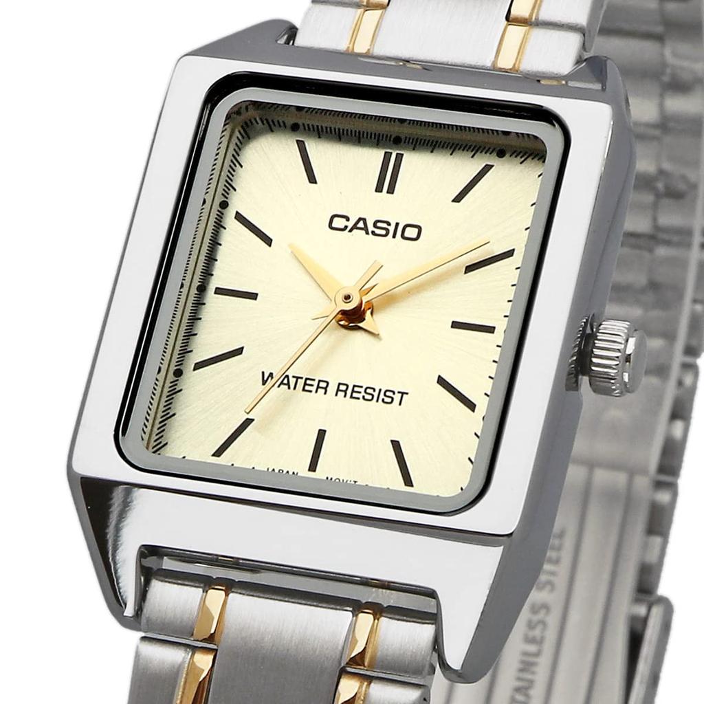Casio Wristwatch - LTP-V007SG-9E - Standard Quartz Watch Silver X Gold Metal Band Overseas Model Women's - Silver/Gold, Women's