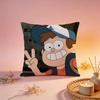 Trendy GGravity Fallsing Cushion Cover Comfortable Durable Pillow Cover MultiScene for Home Office Car Sofa
