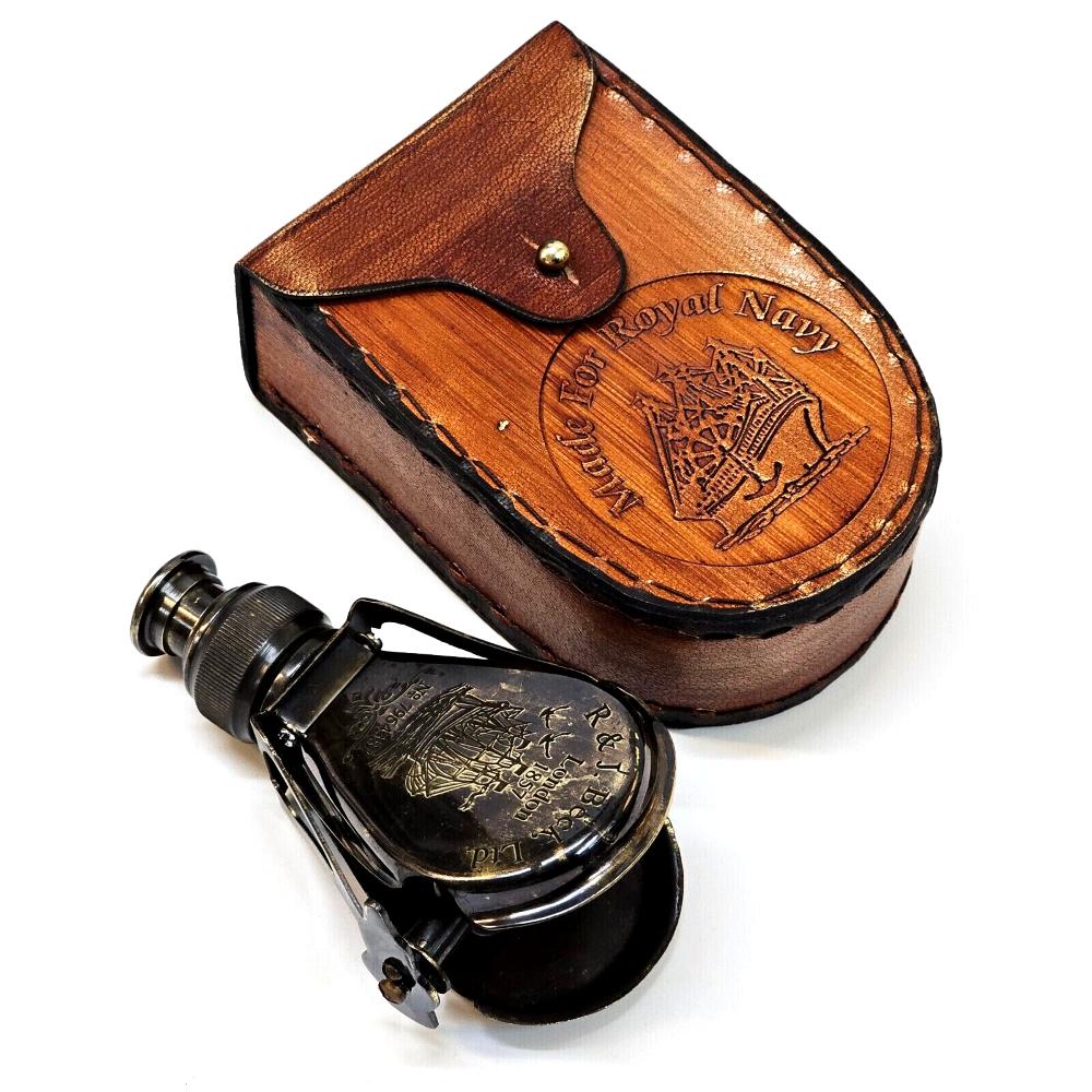 

Антикварный латунный монокулярный бинокулярный телескоп, винтажная морская подзорная труба M аэро