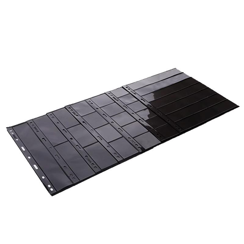 Standard 9-hole Double-sided Black Background Photo Album with Large Capacity for Stamp Collection and Paper Currency Collection