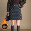 Slim Fit Plaid High Waist Pencil Skirt – Women's Autumn/Winter Hip-Hugging Short Skirt 2025